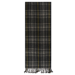 Burrows & Hare Cashmere & Merino Wool Scarf - Stitched Grey - Burrows and Hare