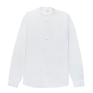 Hartford Premium Pat Grandad Shirt - White