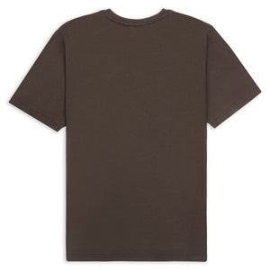 Burrows & Hare Organic  Egyptian Cotton T-Shirt - Major Brown