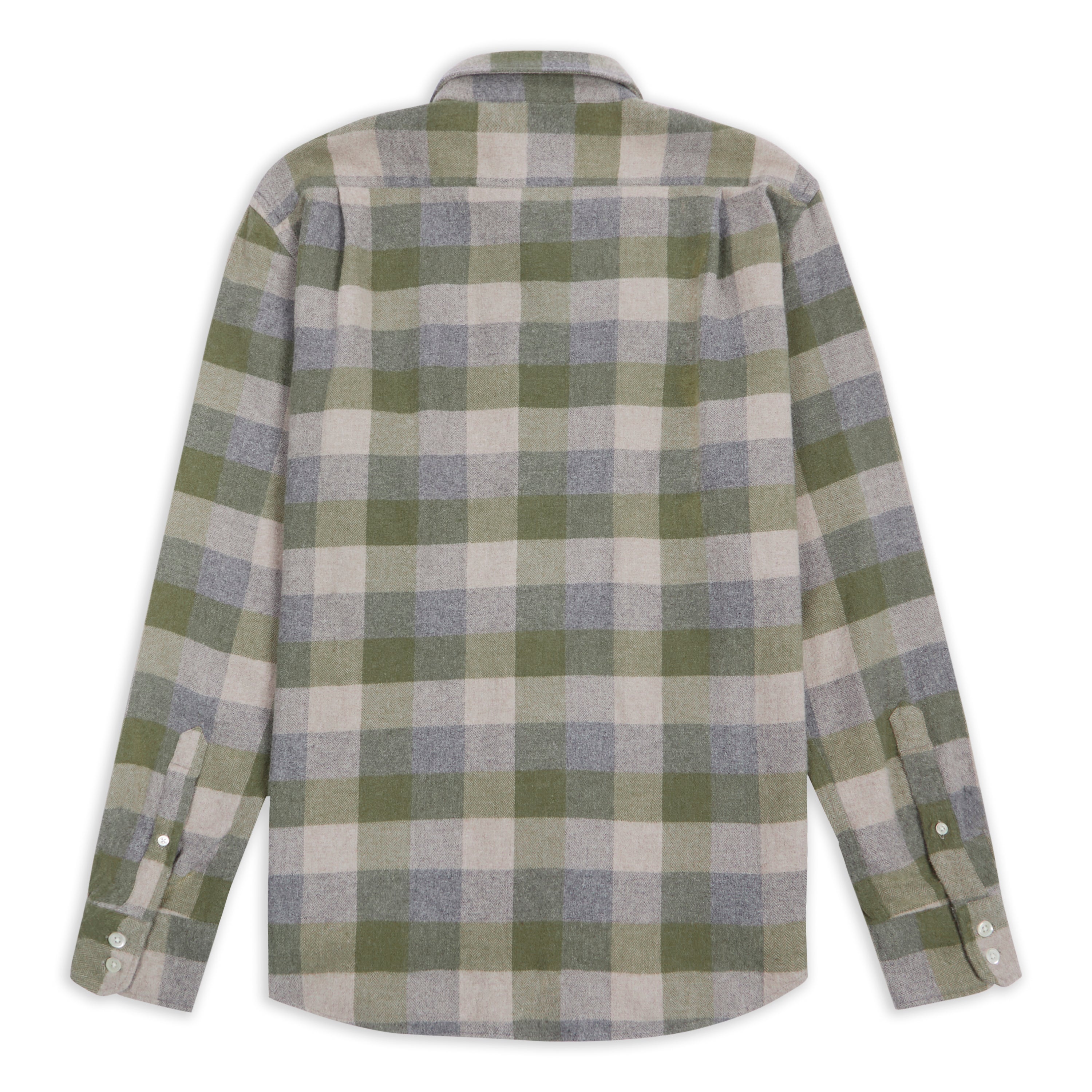 Paul Cotton Shirt - Green & Grey