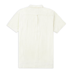 Burrows & Hare Pop Over Short Sleeve Morton Shirt - Cream